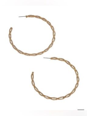 Park Lane Wrangler Hoop Earrings In Gold! BNWT!! Retired!